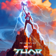 Thor: Love and Thunder power showing Thor on top of a rock with a hammer and a planet in the background